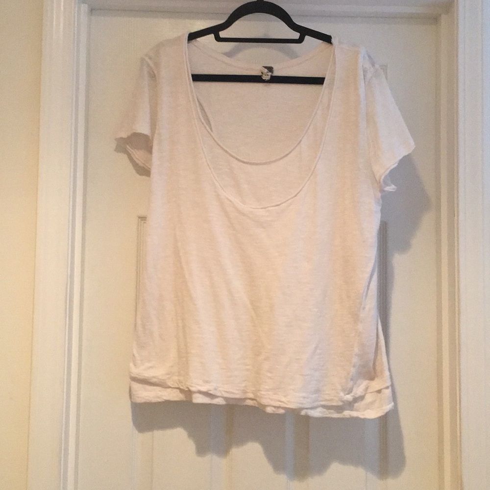 Free People White Tee